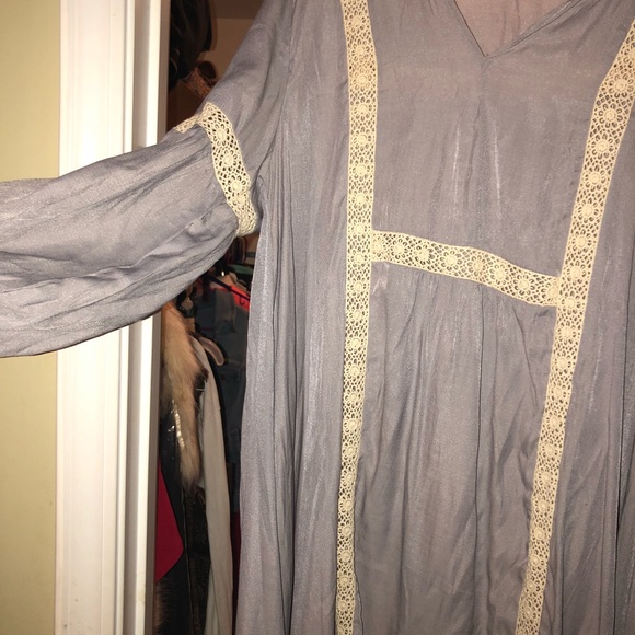 Flowy cotton/polyester dress - Picture 7 of 8